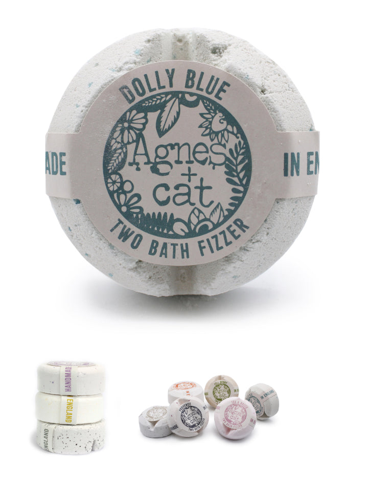 Dolly blue double bath fizzer