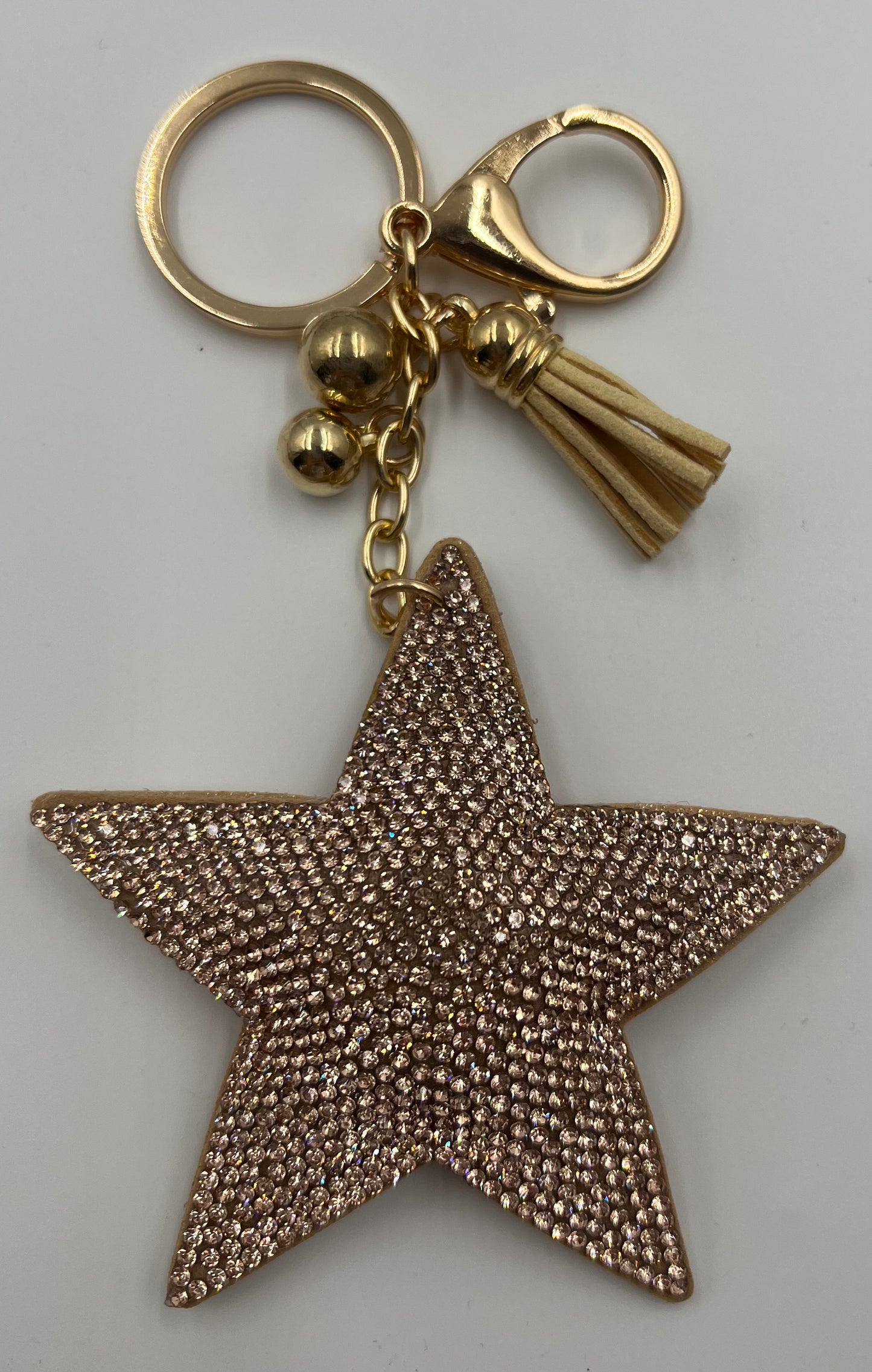 Sparkle Star Light Gold Bag Charm