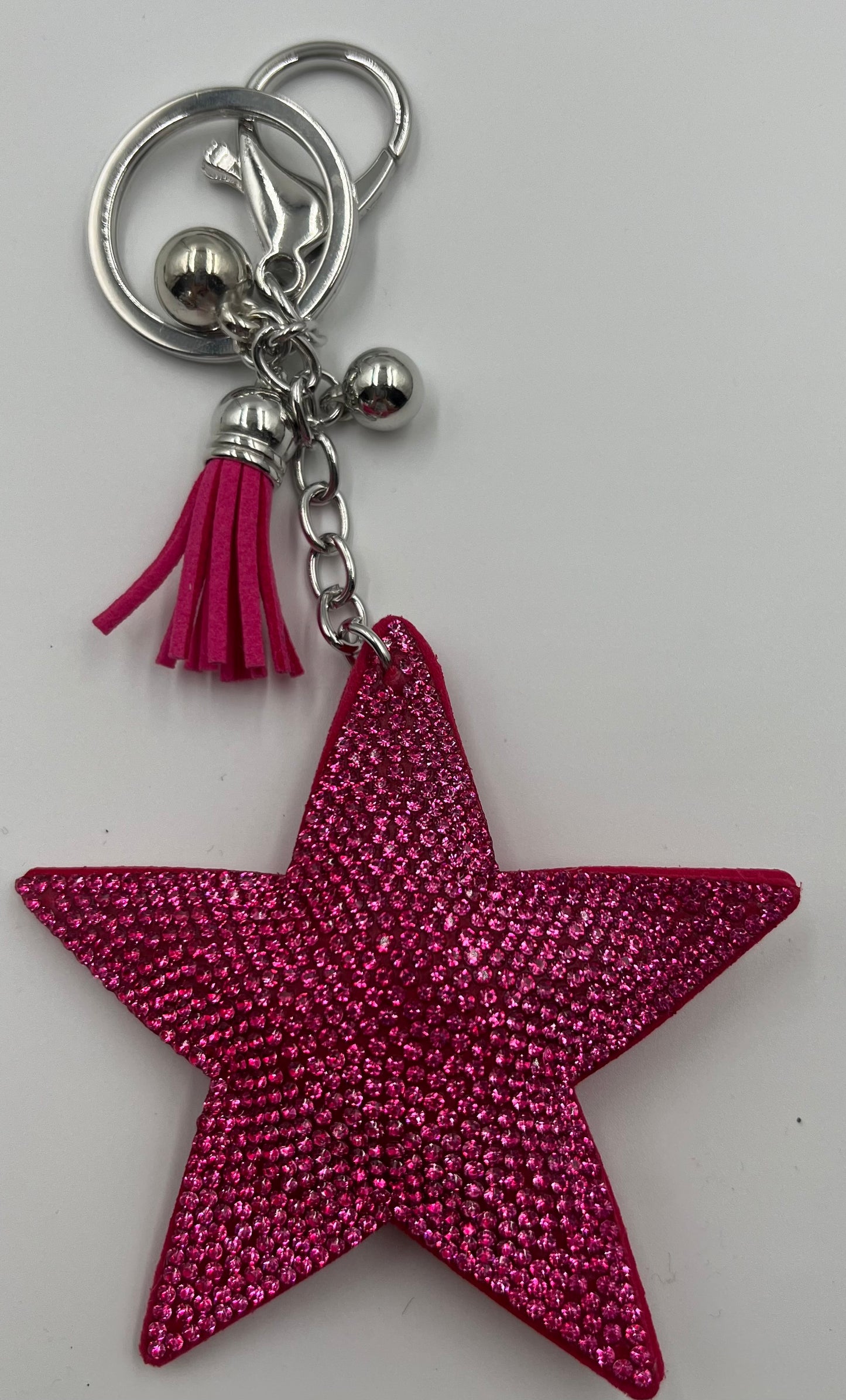 Sparkle Star Ceris Pink Bag Charm