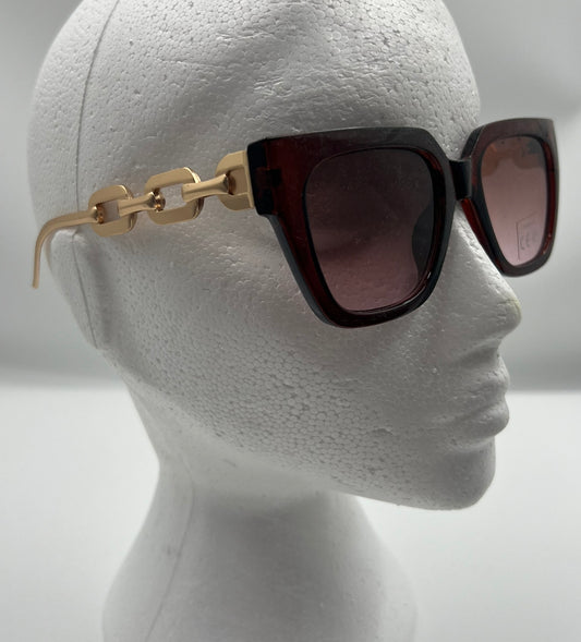 Molly Sunglasses Brown & Gold