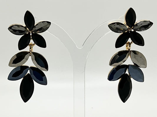 Rena Black Mix Droplet Earrings