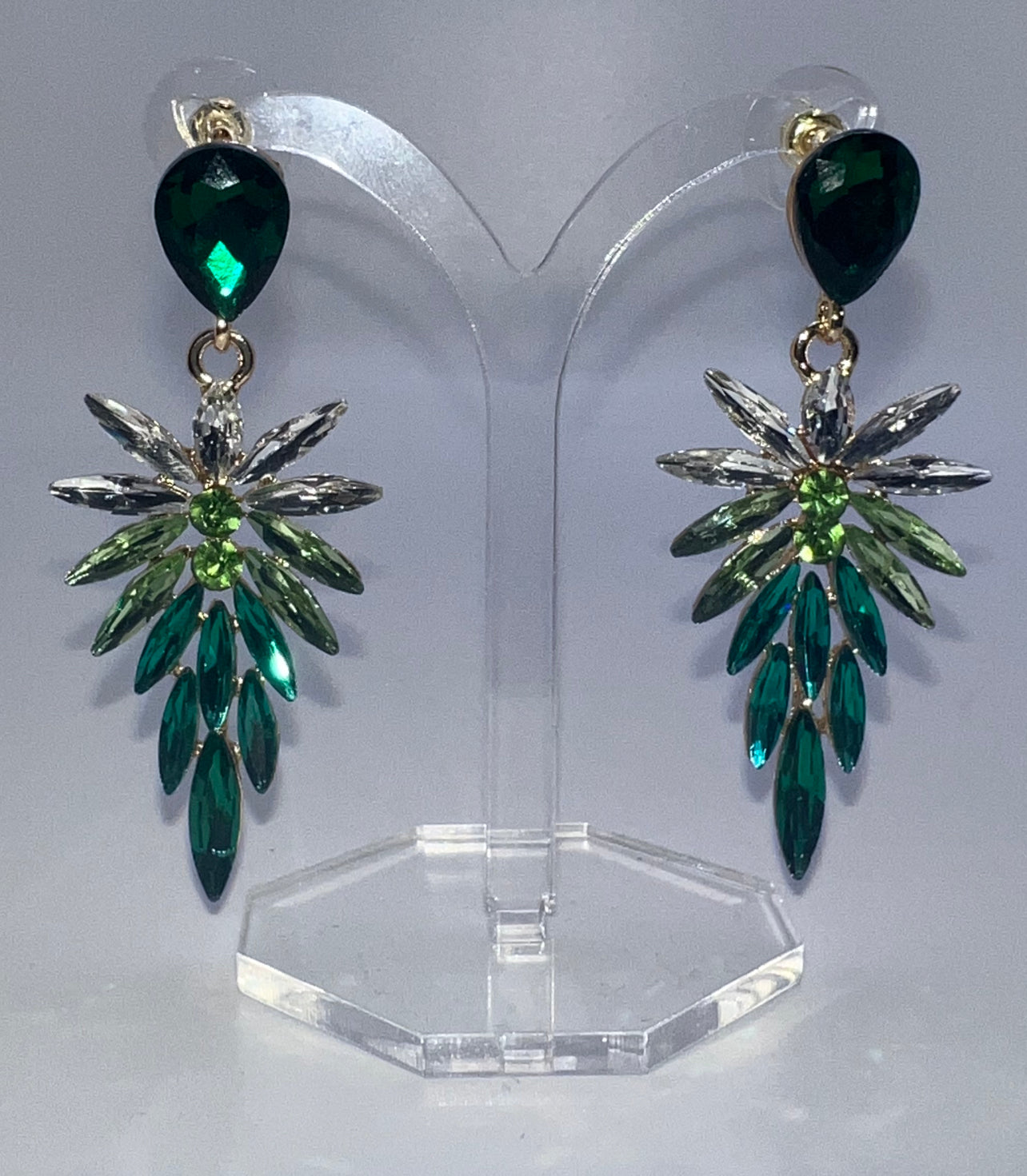 Sophie Green Droplet Earrings