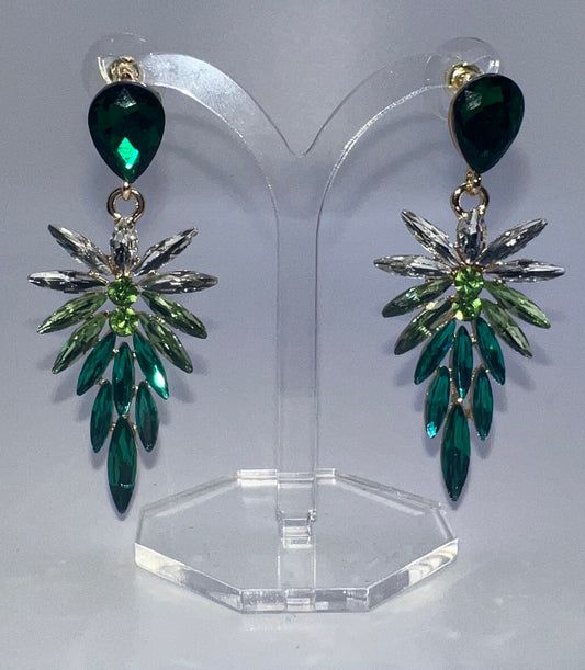 Sophie Green Droplet Earrings