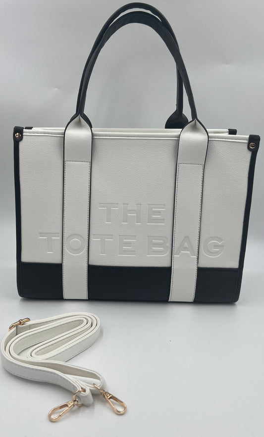 Large two tone Tote Bag