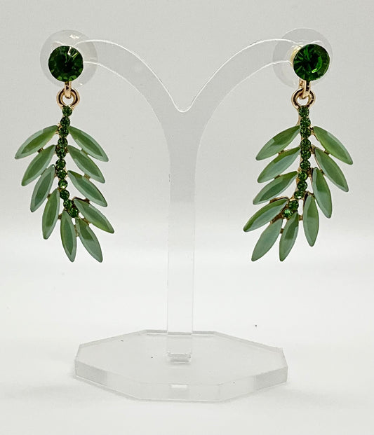 Valerie Apple Green Droplet Earrings