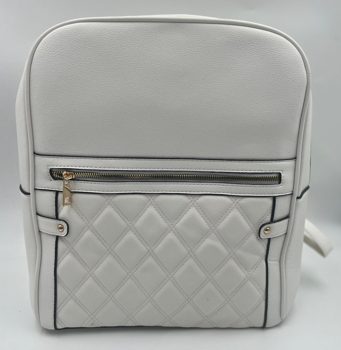Large Quilted Rucksack with laptop pouch inside