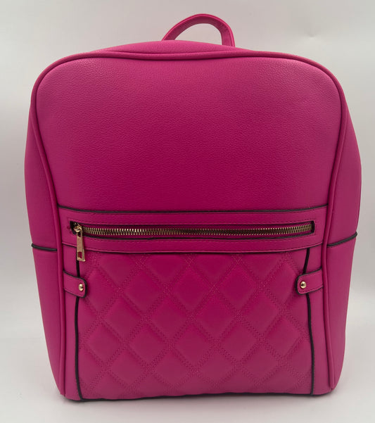 Large Quilted Rucksack with laptop pouch inside