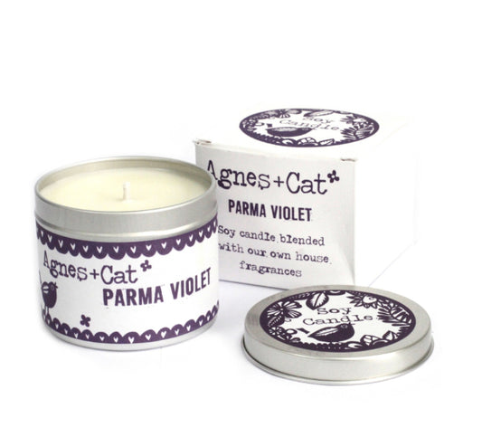 Parma Violet Soy Wax Tin Candle