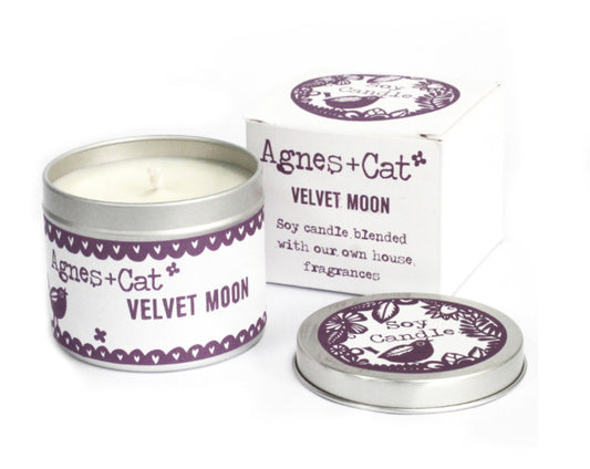 Velvet Moon Soy Wax Tin Candle