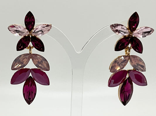 Rena Pink Mix Droplet Earrings