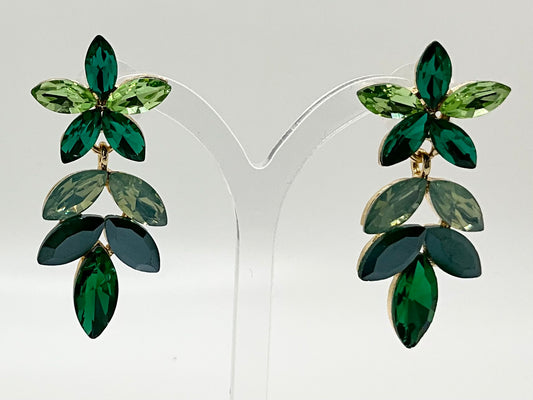 Rena Green Mix Droplet Earrings