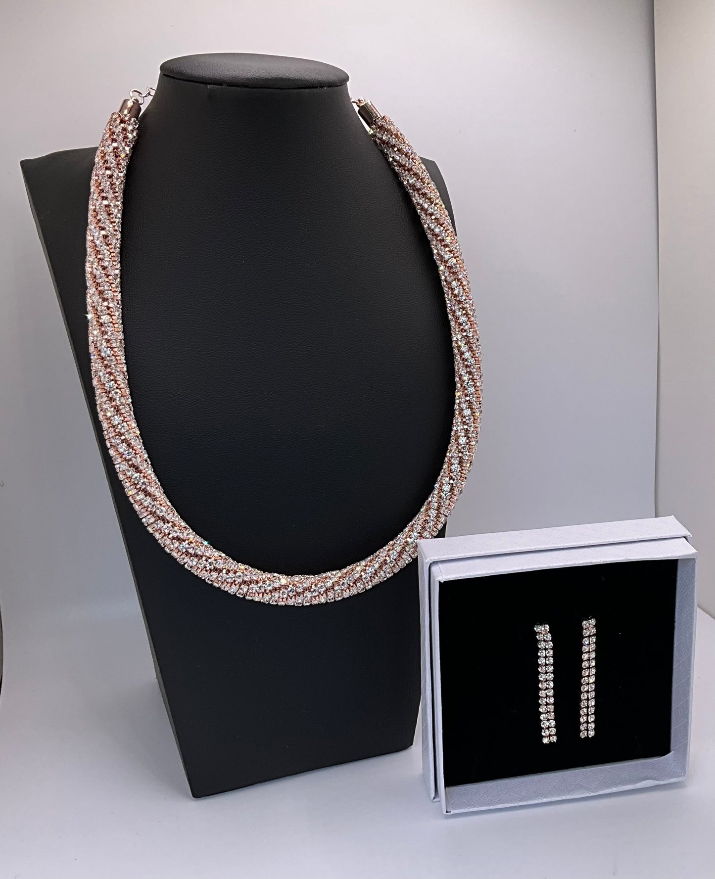 Twist Diamanté Jewellery