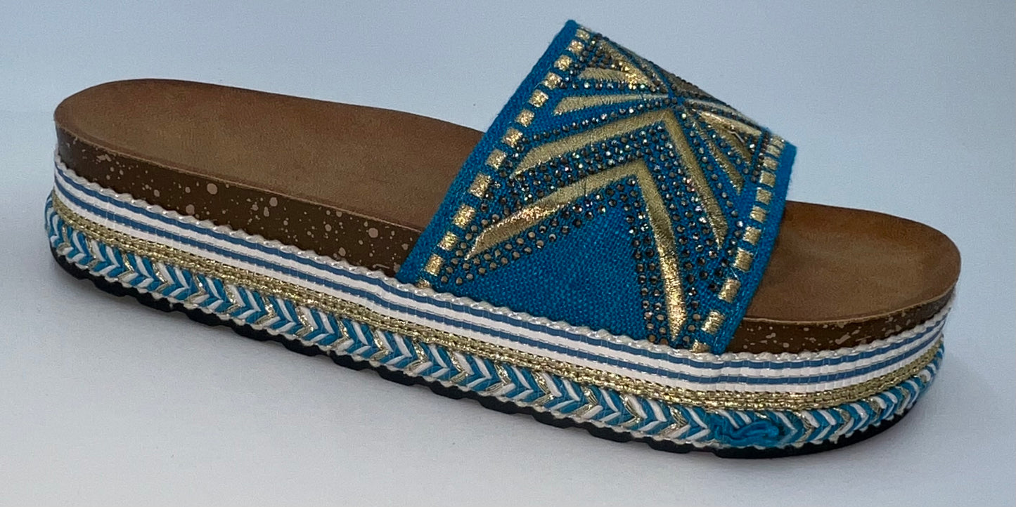 Blue boho x sliders