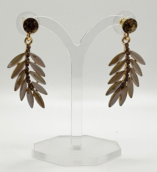 Valerie Mocha Droplet Earrings