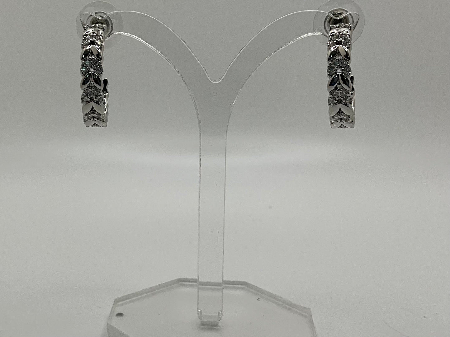 Valentina Silver Hoop Earrings