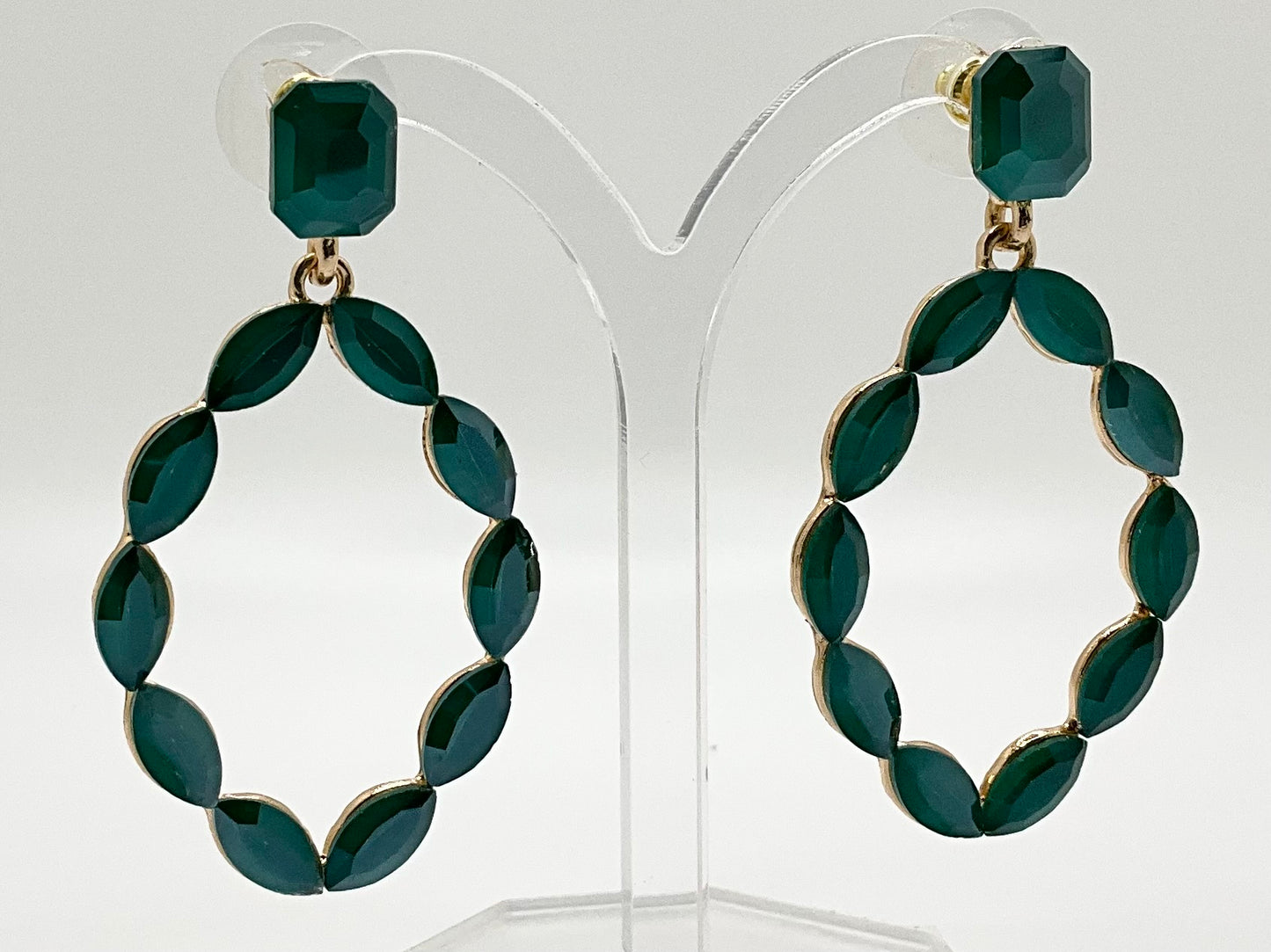 Bailey Emerald Droplet Earrings