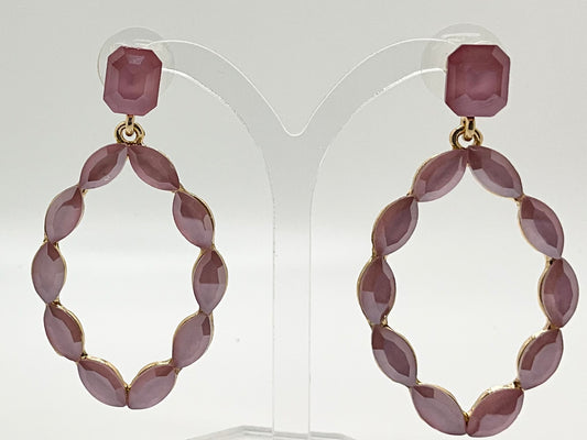 Bailey Baby Pink Droplet Earrings