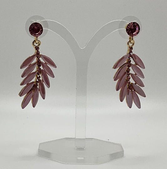 Valerie Baby Pink Droplet Earrings