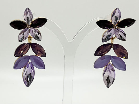 Rena Lilac Mix Droplet Earrings
