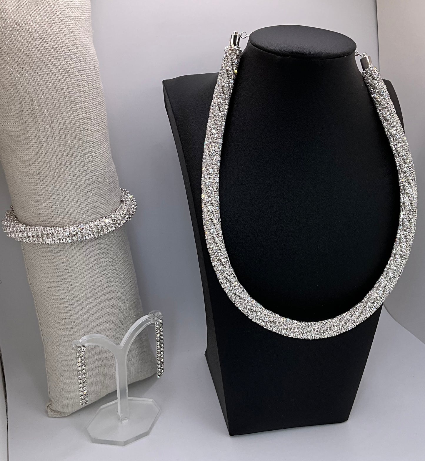 Twist Diamanté Jewellery
