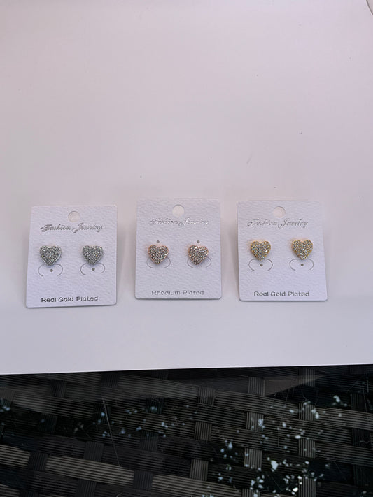 Heart stud Earrings